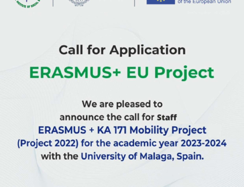 Call for Application: Staff ERASMUS+ EU