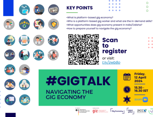 “#GIGTALK | Navigating the Gig Economy” talk organized by GIZ and 21CC at KISS-DU