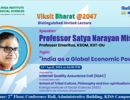 KISS-DU holds 3rd Distinguished Invited Lecture under Viksit Bharat @2047 Banner