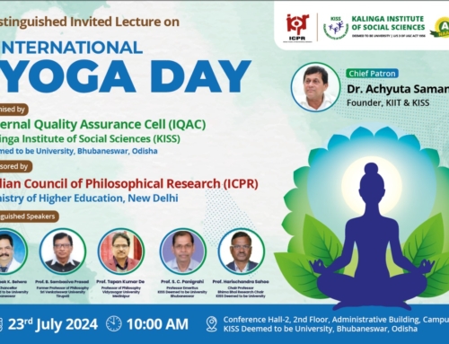 ICPR Sponsored Distinguished Invited Lecture held at KISS-DU on Yoga Philosophy and Practice