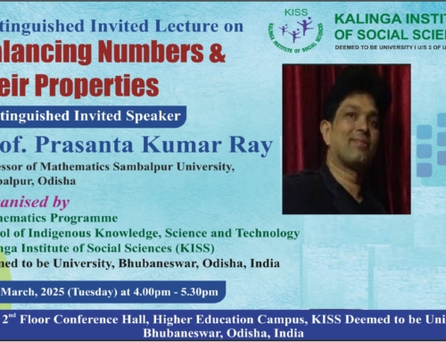 KISS-DU Organizes Distinguished Invited Lecture on “Balancing Numbers and Their Properties”