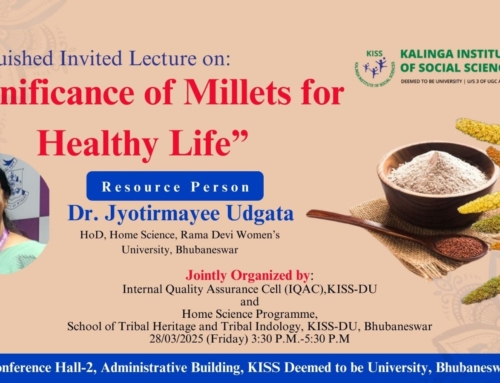 KISS-DU Organizes Distinguished Invited Lecture on “Significance of Millets for Healthy Life”