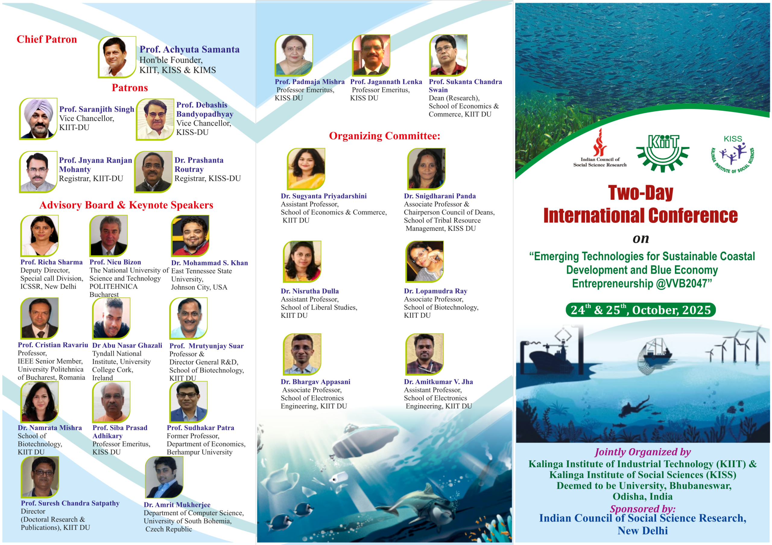 Two Day International Conference on "Emerging Technologies for Sustainable Coastal Development and Blue Economy Entrepreneurship @VB2047