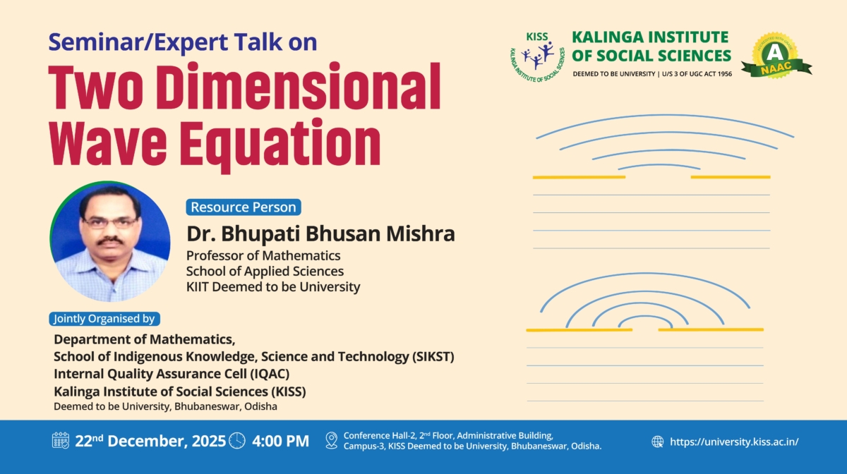 KISS-DU Organizes an Expert Talk on Two-Dimensional Wave Equation ...