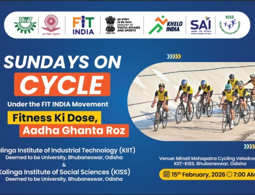KISS-DU Pedals for a Healthier India: Celebrating the FIT INDIA “Sundays on Cycle” Campaign