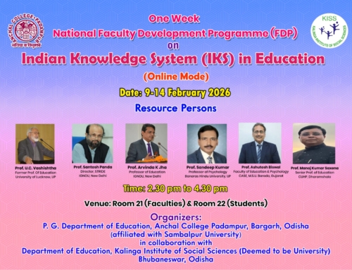 One Week National Faculty Development Programme (FDP) On Indian Knowledge System (IKS) in Education
