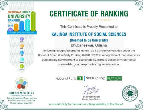 KISS ranked 3rd in India among universities in National Green University Ranking 2026