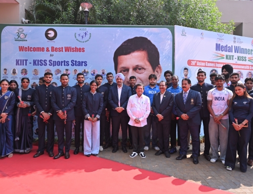 KIIT-KISS Felicitates Achievers of the 20th Asian Games and 23rd Commonwealth Games with cash awards worth Rs 2.5 crore